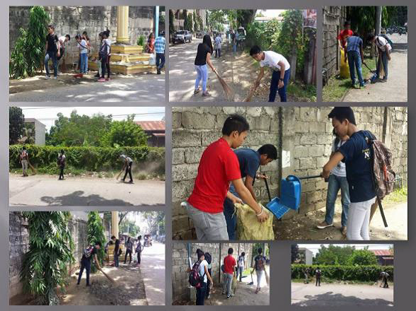 Community clean-up service. Further, community cleaning service assessed by the students with a mea